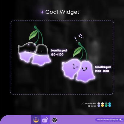 Twin Ghost Liquid Filling Goal Widget is fully customisable for Twitch Streamlabs, TikTok Studio, and Streamelements
