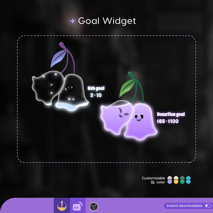 Twin Ghost Liquid Filling Goal Widget is fully customisable for Twitch Streamlabs, TikTok Studio, and Streamelements