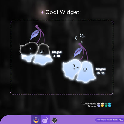Twin Ghost Liquid Filling Goal Widget is fully customisable for Twitch Streamlabs, TikTok Studio, and Streamelements
