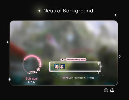 Sakura Butterfly Stream Widgets: Transparent Chat & Goal - StreamElements