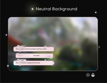 Rose flower nature aesthetic Chat Stream Widgets - Minimal, Flower Theme Clean Vibe Streamelement Only