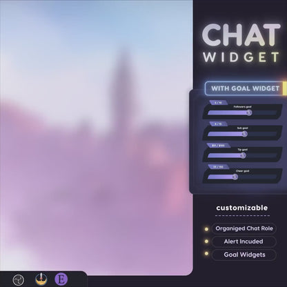 Valorant Waylay Chat Widget • Aesthetic, Cyber, Modern Theme With Pronouns & Alerts for Twitch Streams (StreamElements Only) and Goal Widget