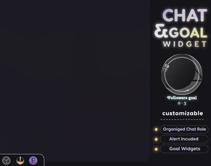 Pastel Bubble Chat Widget • Pastel Gradient, Minimal Theme With Pronouns & Alerts for Twitch Streams (StreamElements Only) with Bubble Goal